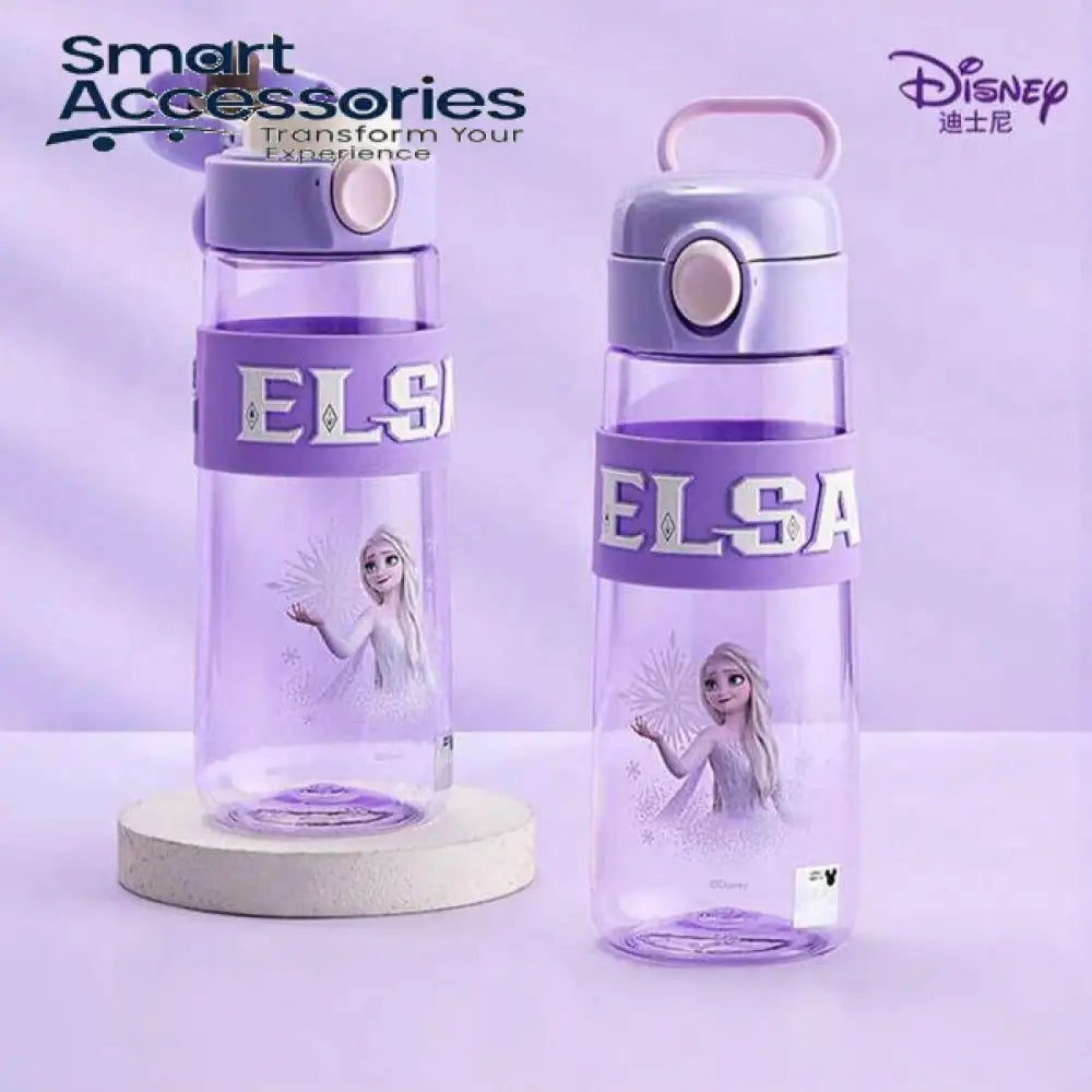 Titan Plastic Double Cap Water Bottle (620Ml) Elsa