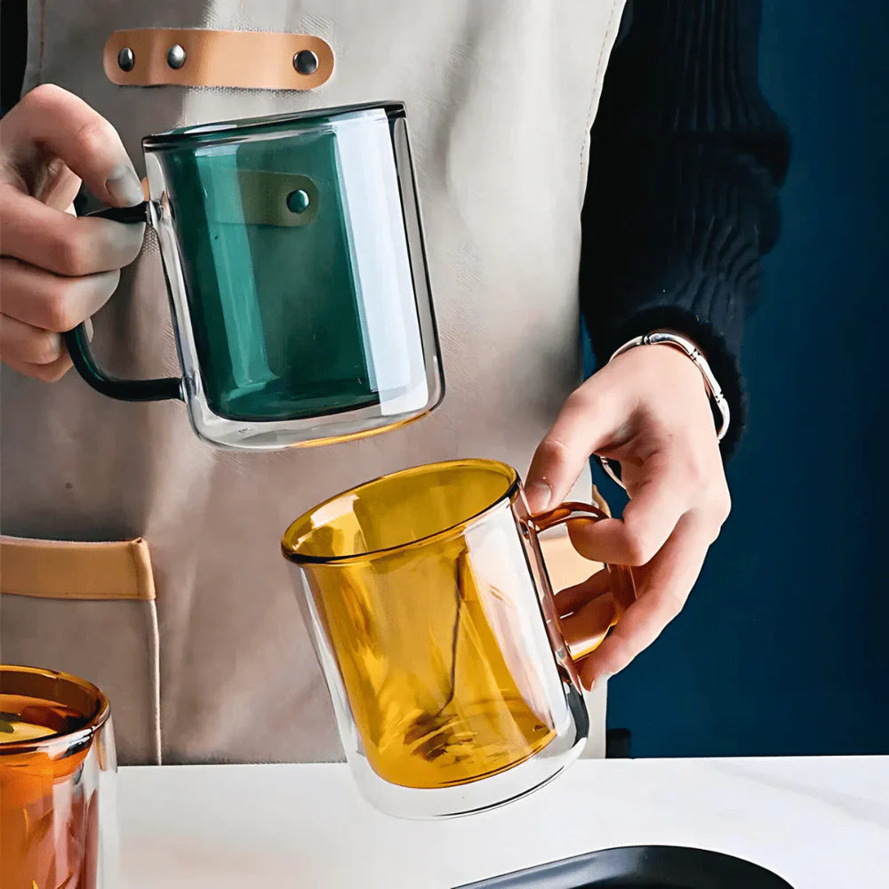Double Walled Glass Mug