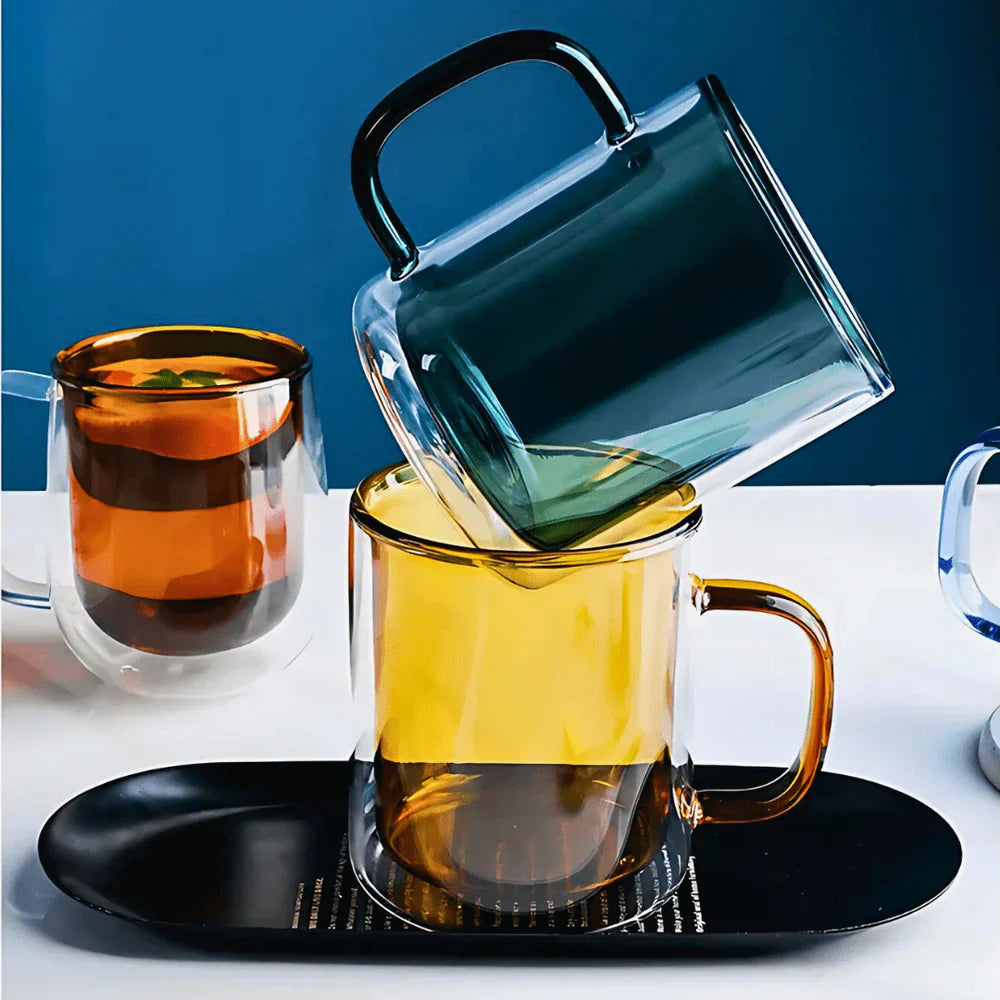 Double Walled Glass Mug