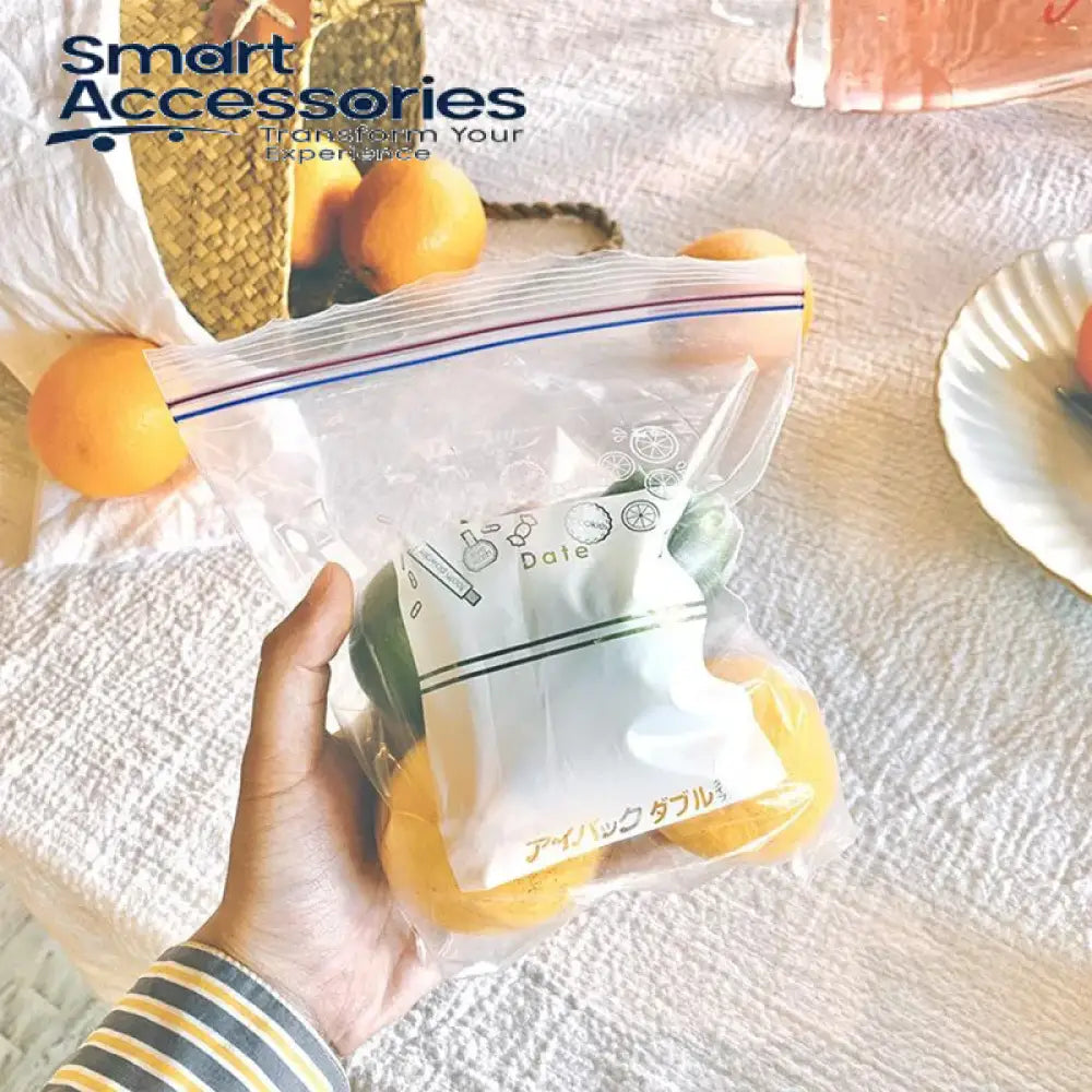 Zip Lock Reusable Food Storage Bags (50 Bags)