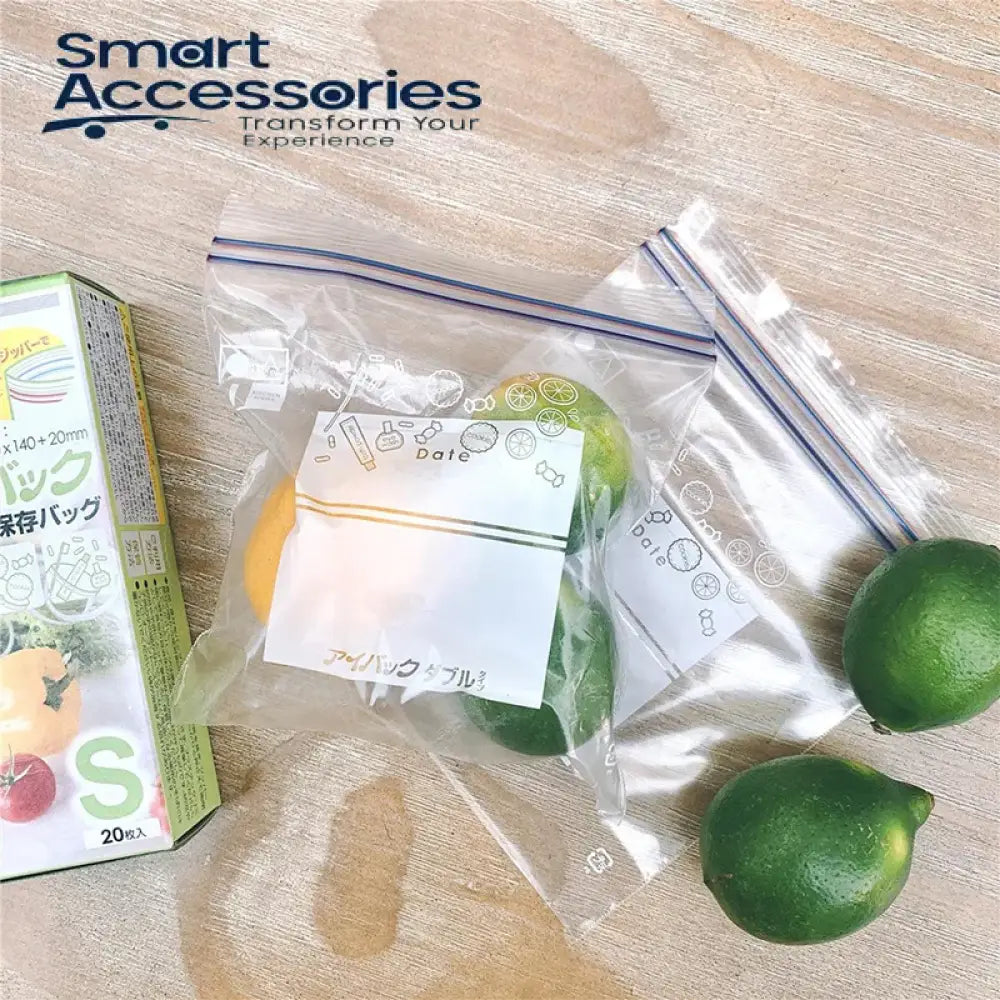 Zip Lock Reusable Food Storage Bags (50 Bags)
