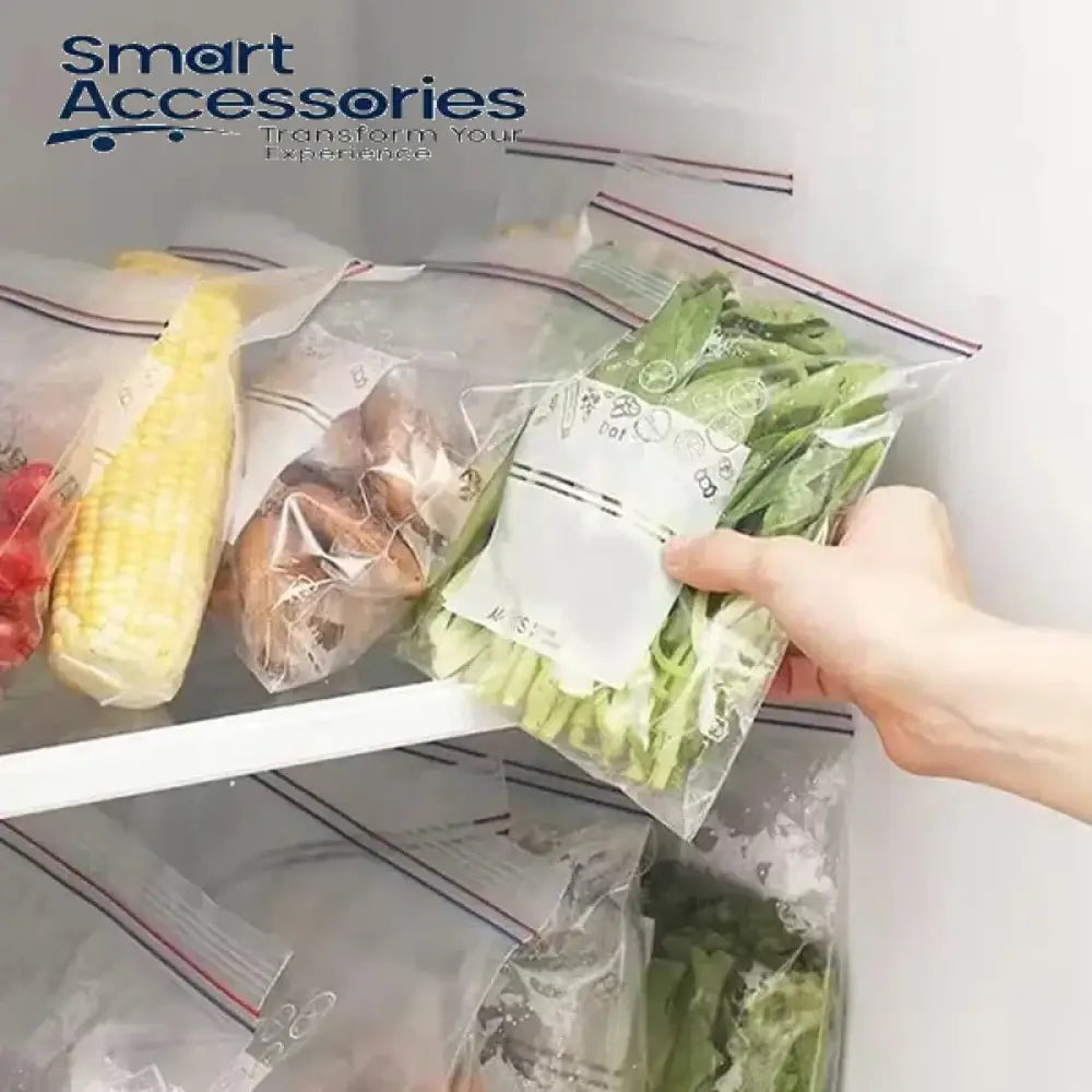 Zip Lock Reusable Food Storage Bags (50 Bags)